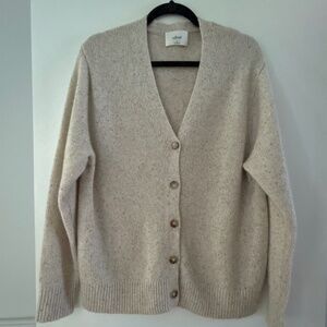 Wilfred Knit Cardigan – Grey/Beige – Excellent Condition